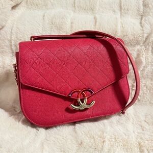Chanel Pink Medium Calfskin Cub Flap Bag